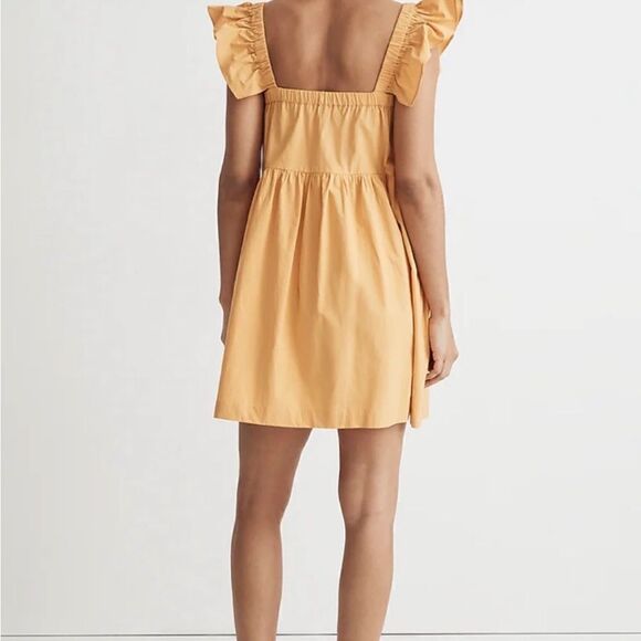 NWT Madewell Flutter Sleeve Mini Dress XL - Picture 4 of 6